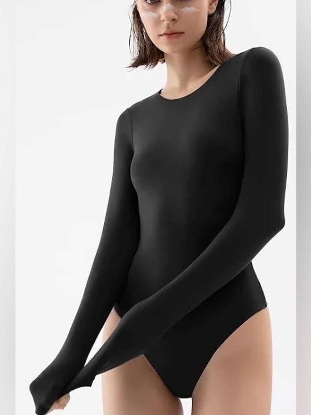 Pumiey crew neck bodysuit